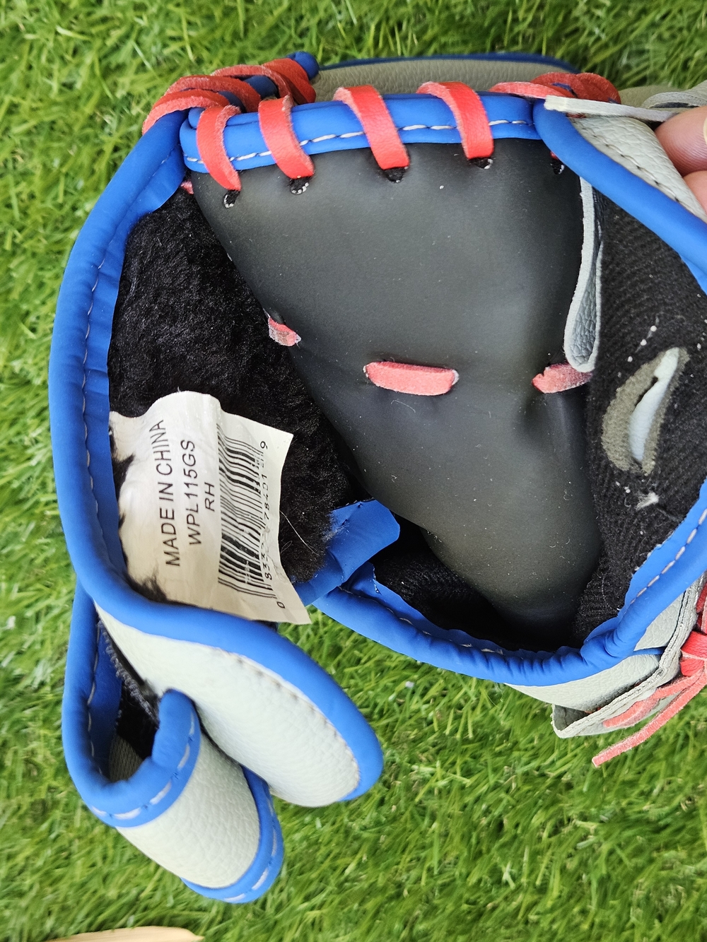 Rawlings Players Series 11 5 Youth Baseball Glove Grey Blue Red Right Hand Throw - Picture 7 of 9